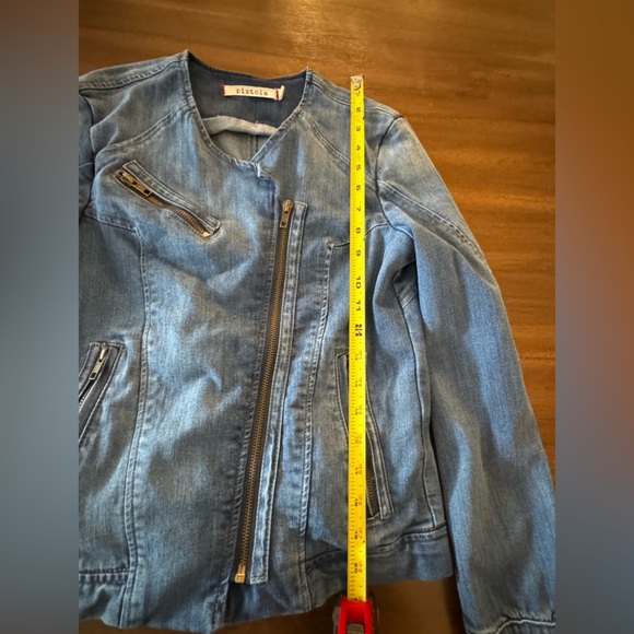 Pistola Moto Denim Jacket – Size Small – Gently Used - Picture 6 of 10